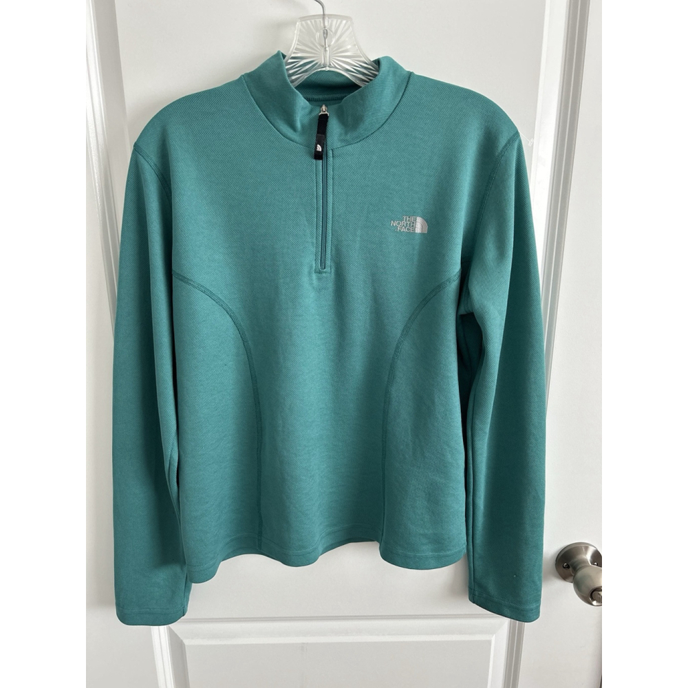 The North Face Flight Series Womens 1/4 Zip Up Sweatshirt Green SZ Large